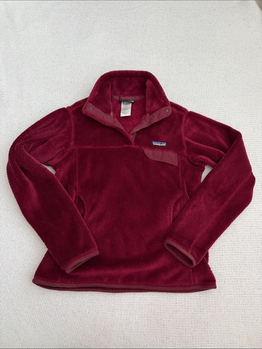 Patagonia Re-Tool Snap-T Pullover Red Size Small